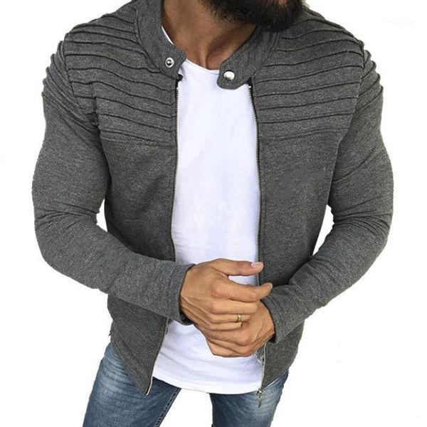 men's jackets spring man zip up solid long sleeve coat autumn male slim fit multicolor outwearmens pleated casual jacket m-3xl, Black;brown
men's jackets spring man zip up solid long sleeve coat autumn male slim fit multicolor outwearmens pleated casual jacket m-3xl, Black;brown