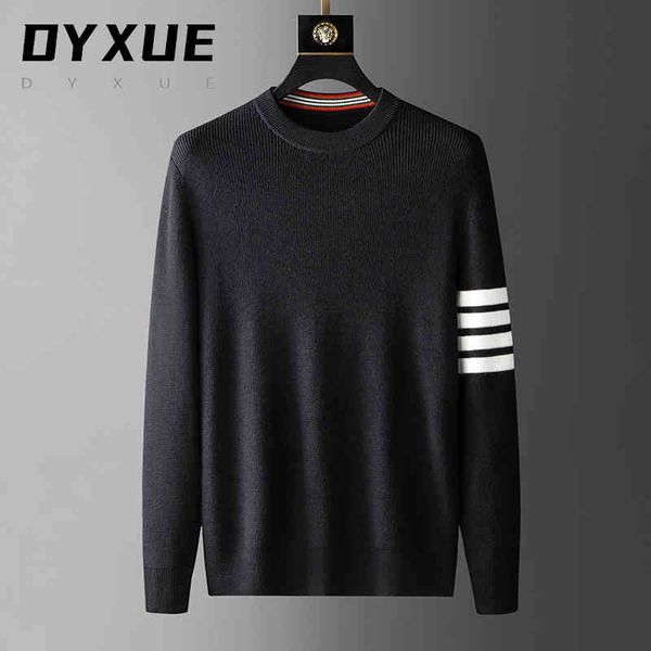 high-end brand autumn winter classic striped korean round neck sweater knitted pullover luxury trendy casual men's clothing tb, Black
high-end brand autumn winter classic striped korean round neck sweater knitted pullover luxury trendy casual men's clothing tb, Black