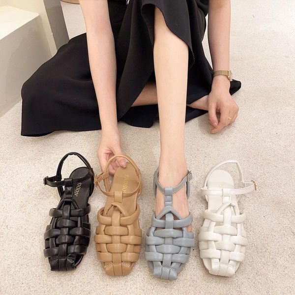 sandals sandals, in 2021 the female shoes with flat baotou a word roman fashion summer, Black
sandals sandals, in 2021 the female shoes with flat baotou a word roman fashion summer, Black