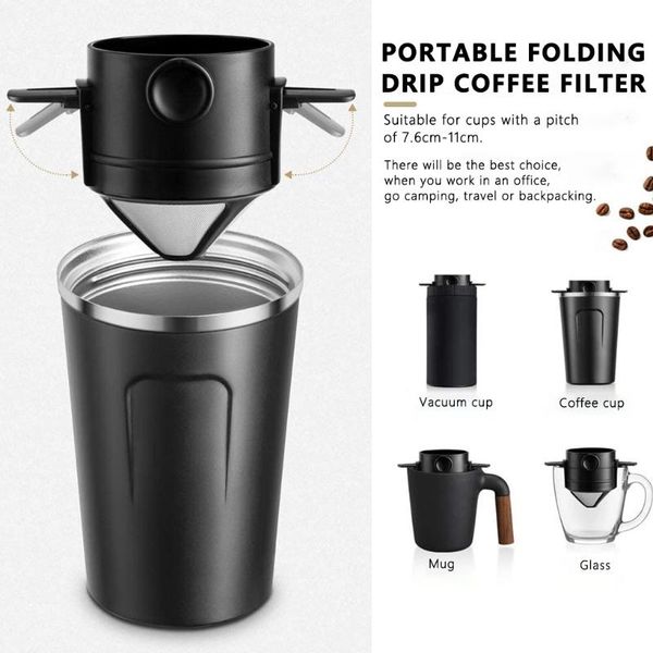 coffee filters filter double-layer handle tea dripper stainless steel foldable drinking milk strainer reusable accessories
coffee filters filter double-layer handle tea dripper stainless steel foldable drinking milk strainer reusable accessories