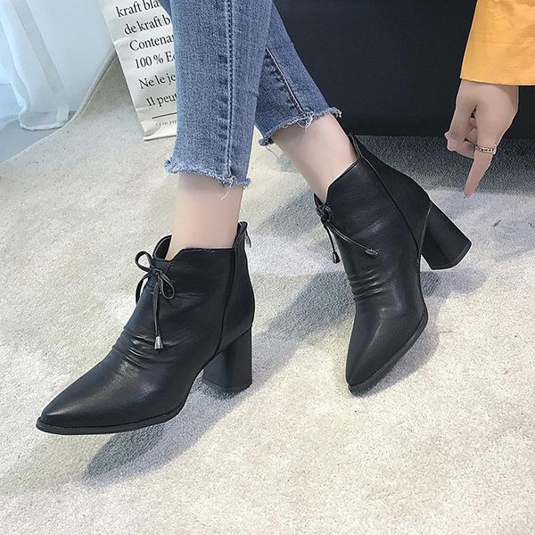boots women's autumn/winter2021 europe and the united states after zipper tip thickheeledwarmfashionshortboots, Black
boots women's autumn/winter2021 europe and the united states after zipper tip thickheeledwarmfashionshortboots, Black
