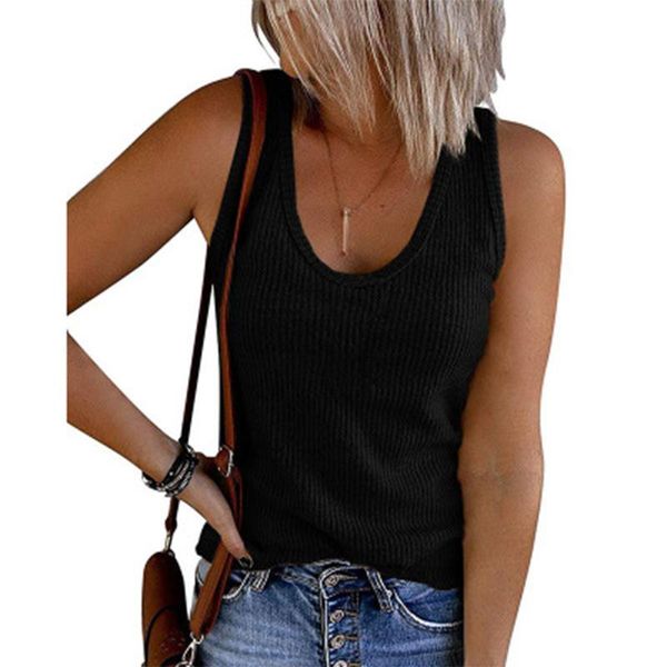 women's tanks & camis summer vest u-neck sleeveless rib knit casual t-shirt for women, White
women's tanks & camis summer vest u-neck sleeveless rib knit casual t-shirt for women, White