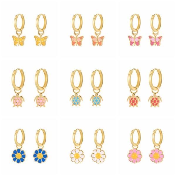 hoop & huggie canner 2021 trendy earring for women lovely tortoise butterfly daisy dripping oil circle dangle earrings fashion jewelry, Golden;silver
hoop & huggie canner 2021 trendy earring for women lovely tortoise butterfly daisy dripping oil circle dangle earrings fashion jewelry, Golden;silver