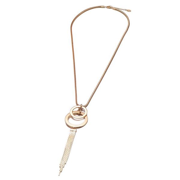 pendant necklaces metal tassel long necklace gold silver circles trendy sweater for women fashion jewelry collares wholesale 2021
pendant necklaces metal tassel long necklace gold silver circles trendy sweater for women fashion jewelry collares wholesale 2021