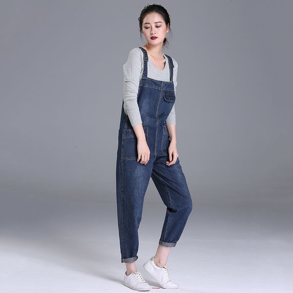 women's jumpsuits & rompers women loose vintage strap casual pocket denim overalls fashion blue jean jumpsuit plus size xl-5xl xbp, Black;white
women's jumpsuits & rompers women loose vintage strap casual pocket denim overalls fashion blue jean jumpsuit plus size xl-5xl xbp, Black;white