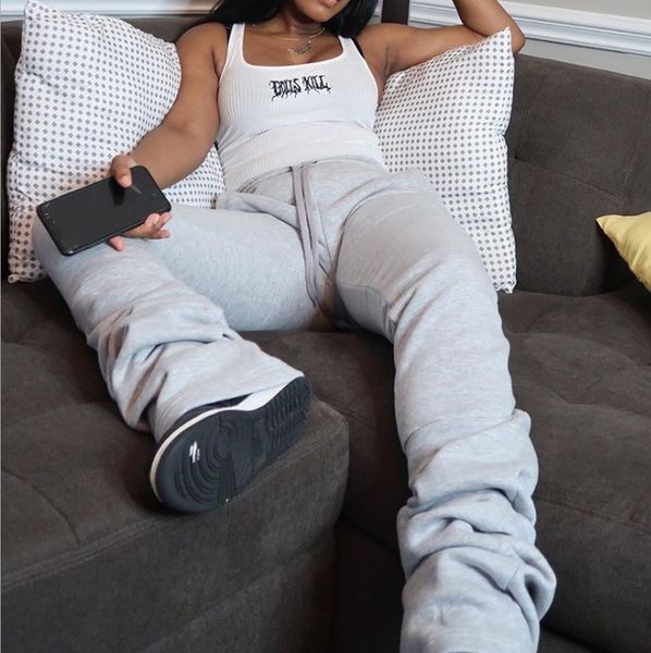 street style gray sweatpants for women drawstring casual extra long stacked pants winter thick warm trousers c85-cg43 women's & capris, Black;white
street style gray sweatpants for women drawstring casual extra long stacked pants winter thick warm trousers c85-cg43 women's & capris, Black;white