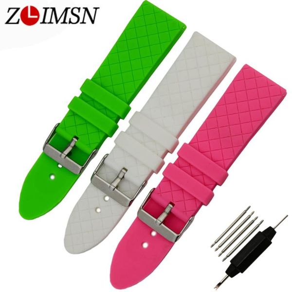 watch bands zlimsn silicone waterproof strap diving 24mm with pin buckle green/pink/white fashion rubber band, Black;brown
watch bands zlimsn silicone waterproof strap diving 24mm with pin buckle green/pink/white fashion rubber band, Black;brown