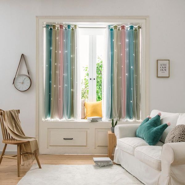 curtain & drapes 2 pcs hollow star rainbow color for girl kids bedroom curtains blackout window home decoration custom made
curtain & drapes 2 pcs hollow star rainbow color for girl kids bedroom curtains blackout window home decoration custom made