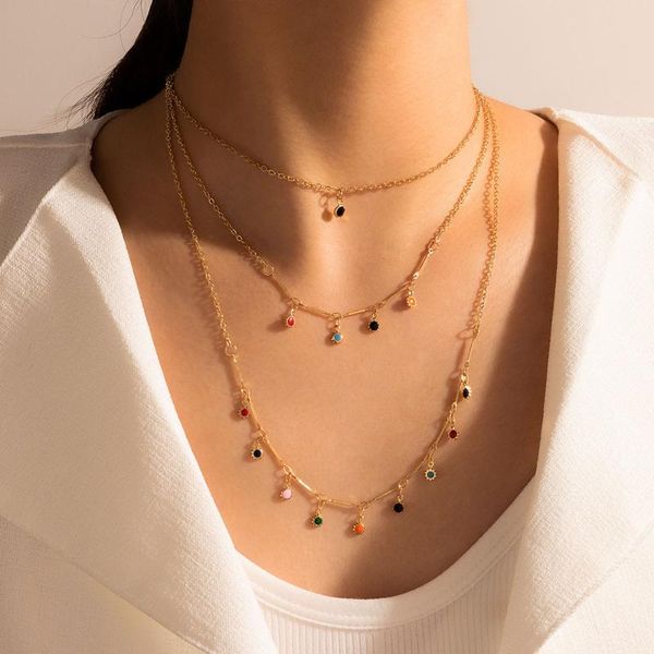 colorful rhinestone tassel multilayer necklace for women gold color alloy meral tasssel bohemian jeweley gify pendant necklaces, Silver
colorful rhinestone tassel multilayer necklace for women gold color alloy meral tasssel bohemian jeweley gify pendant necklaces, Silver