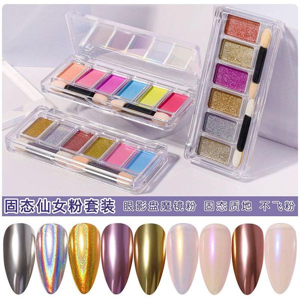 nail glitter 6 colors/set solid-state magic mirror powders fairy aurora art paintings dust decorations manicure diy plate set, Silver;gold
nail glitter 6 colors/set solid-state magic mirror powders fairy aurora art paintings dust decorations manicure diy plate set, Silver;gold