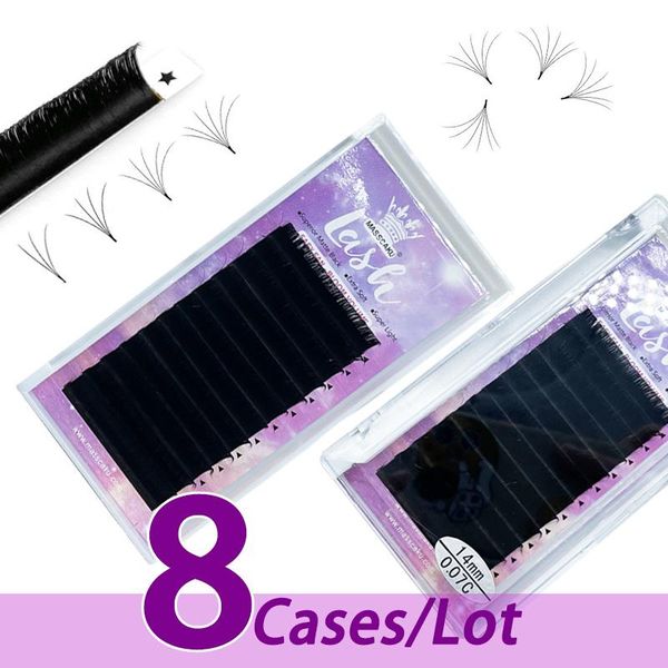 false eyelashes 8pcs/lot masscaku easy fan mink eyelash extensions super soft matte black material lash extension
false eyelashes 8pcs/lot masscaku easy fan mink eyelash extensions super soft matte black material lash extension