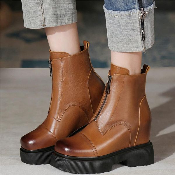 boots fashion sneakers women genuine leather wedges high heel ankle female round toe chunky platform pumps shoes casual, Black
boots fashion sneakers women genuine leather wedges high heel ankle female round toe chunky platform pumps shoes casual, Black