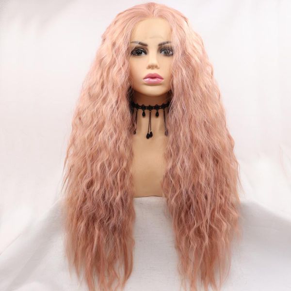 synthetic wigs orange pink color long deep wave hair lace front natural hairline daily cosplay frontal for women girl, Black
synthetic wigs orange pink color long deep wave hair lace front natural hairline daily cosplay frontal for women girl, Black
