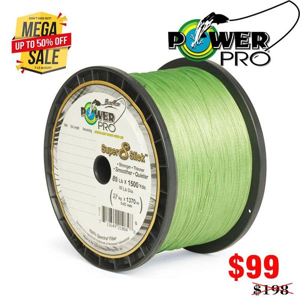 power pr0 8 braided fishing line - length:1350m/1500yds, diameter:0.36mm-0.46mm,size:65-120lb super usa pe braid
power pr0 8 braided fishing line - length:1350m/1500yds, diameter:0.36mm-0.46mm,size:65-120lb super usa pe braid