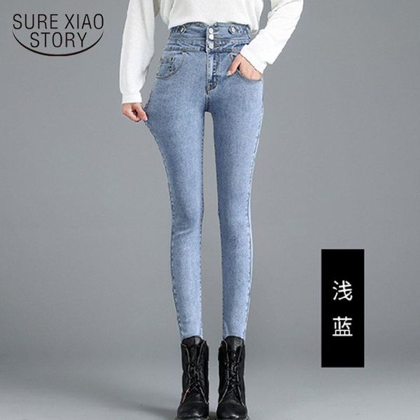 women's jeans thin black high waist woman 2021 autumn skinny cotton women denim trousers blue fashion office lady clothes 10593
women's jeans thin black high waist woman 2021 autumn skinny cotton women denim trousers blue fashion office lady clothes 10593