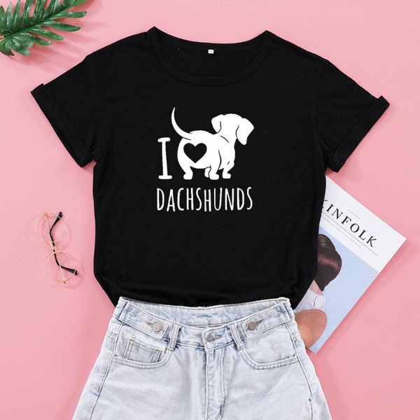 love dachshunds funny graphic t-shirts women cotton plus size tshirt dog mama clothes pet lover shirts fashion drop women's t-shirt, White
love dachshunds funny graphic t-shirts women cotton plus size tshirt dog mama clothes pet lover shirts fashion drop women's t-shirt, White