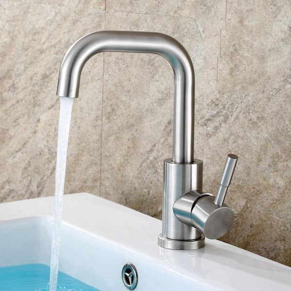 bathroom sink faucets 304 stainless steel basin faucet single hole and cold mixer water ceramic valve core lead-kitchen tap
bathroom sink faucets 304 stainless steel basin faucet single hole and cold mixer water ceramic valve core lead-kitchen tap