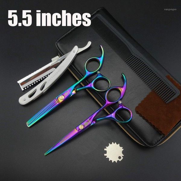 5.5" smith chu shears hair scissors set with razor cutting hairdressing tools clipper kids1
5.5" smith chu shears hair scissors set with razor cutting hairdressing tools clipper kids1