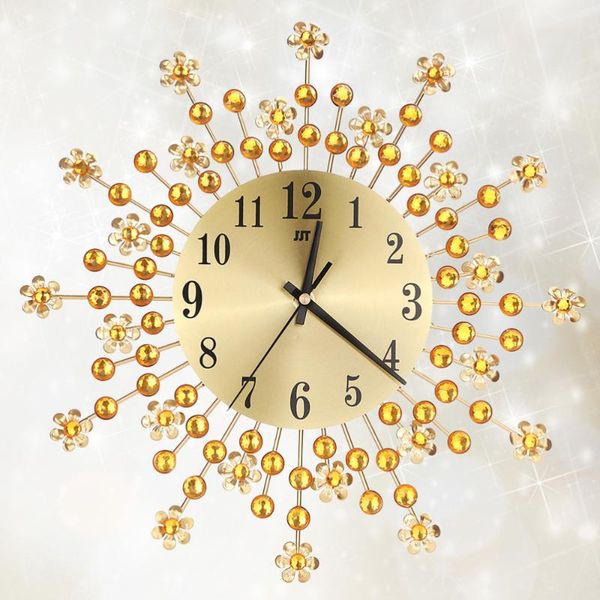 wall clocks blooming modern diamante metal clock timelike decal for home decoration (golden)
wall clocks blooming modern diamante metal clock timelike decal for home decoration (golden)