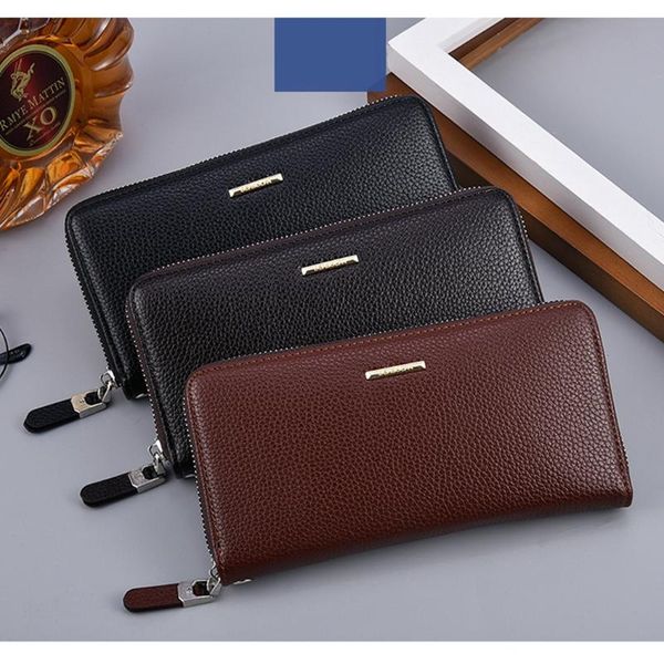 wallets 2021 pu leather long solid color purses zipper wallet business men clutch bags male phone money pocket portable, Red;black
wallets 2021 pu leather long solid color purses zipper wallet business men clutch bags male phone money pocket portable, Red;black