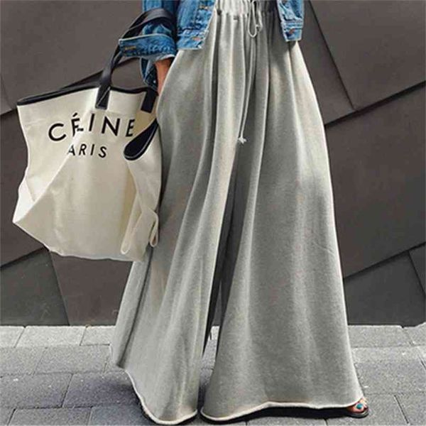 spring wide leg loose pants elastic waist long casual students fashion hoodie 210925, Black;white
spring wide leg loose pants elastic waist long casual students fashion hoodie 210925, Black;white