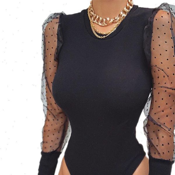 mesh puff sleeve elegant women romper bodysuits long solid bodycon jumpsuit vintage club body femme, Black;white
mesh puff sleeve elegant women romper bodysuits long solid bodycon jumpsuit vintage club body femme, Black;white