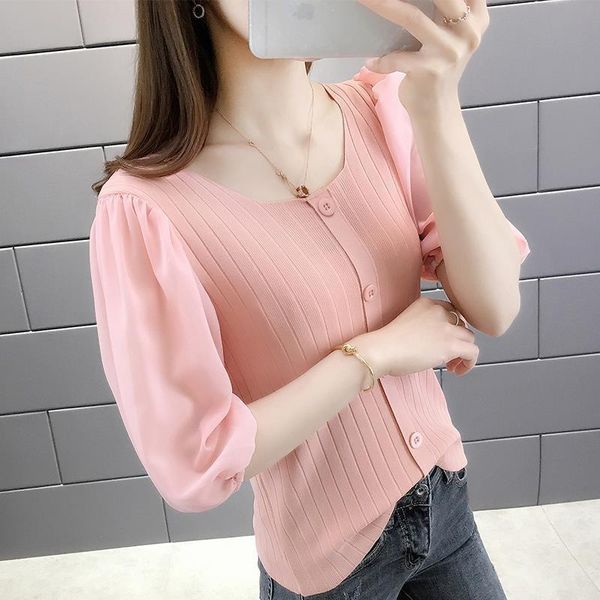 women's sweaters female girls short puff sleeve t-shirt women summer vintage thin v-neck slim knitted sweater shirts pullover zz0727, White;black
women's sweaters female girls short puff sleeve t-shirt women summer vintage thin v-neck slim knitted sweater shirts pullover zz0727, White;black