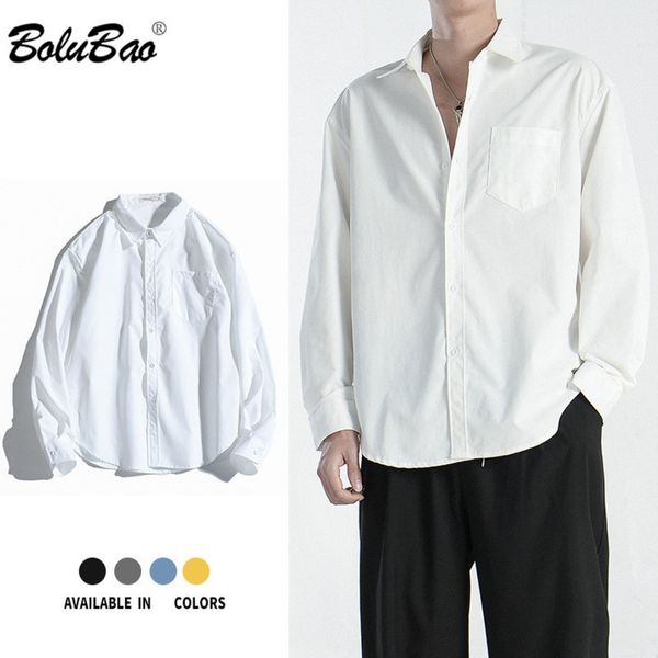 bolubao men's casual cotton loose long sve shirt, solid color, autumn, 2021, White;black
bolubao men's casual cotton loose long sve shirt, solid color, autumn, 2021, White;black