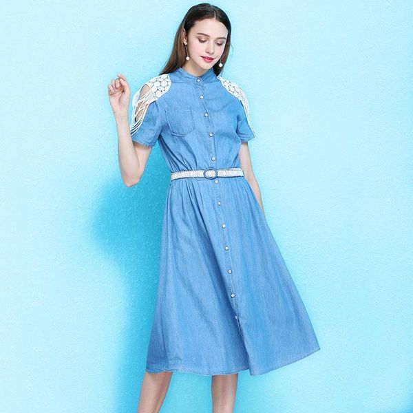 casual dresses nordic winds dress summer european and american overknee denim waist slim thin a-line big swing nw19b6109, Black;gray
casual dresses nordic winds dress summer european and american overknee denim waist slim thin a-line big swing nw19b6109, Black;gray