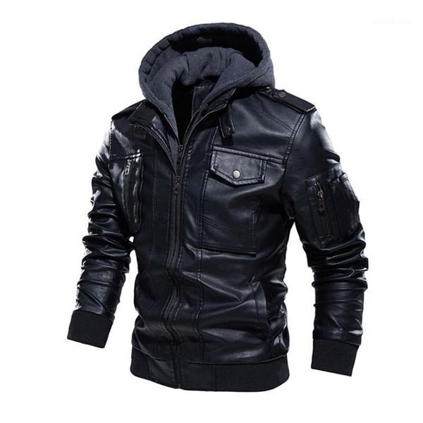 men's fur & faux leather jacket winter leisure motorcycle pu plus velvet coat clothing euro size, Black
men's fur & faux leather jacket winter leisure motorcycle pu plus velvet coat clothing euro size, Black