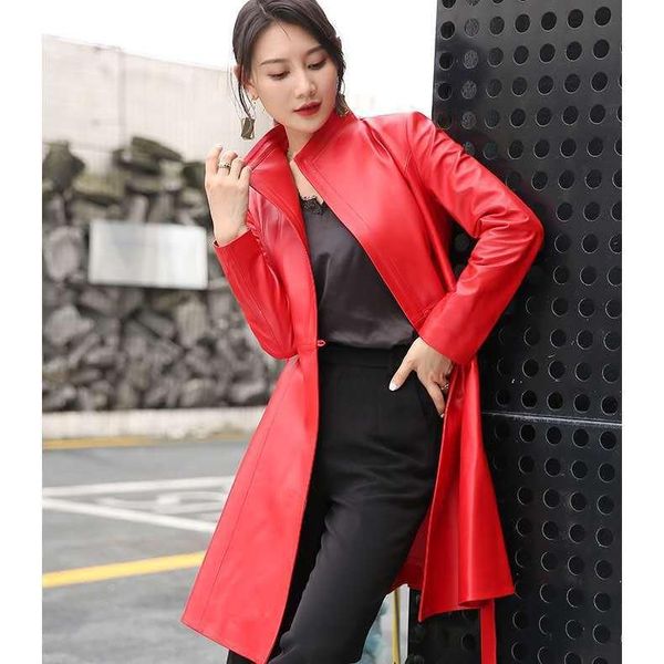 women's leather & faux real women elegant red ladies jacket sheepskin coat spring autumn chaqueta cuero hombre 022 pph479, Black
women's leather & faux real women elegant red ladies jacket sheepskin coat spring autumn chaqueta cuero hombre 022 pph479, Black