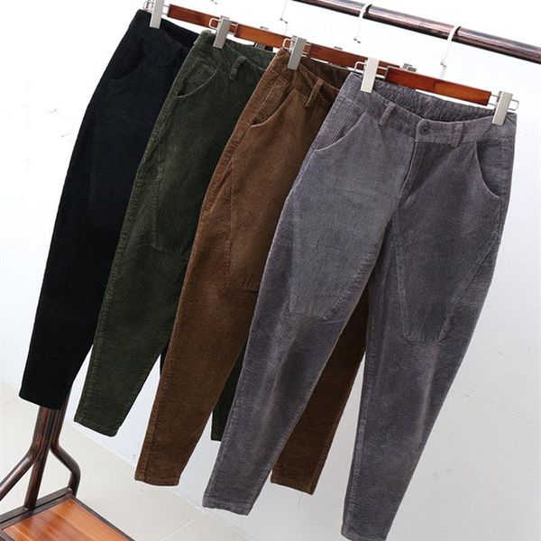 women's pants & capris corduroy harem female stripe velvet high waist plus size 3xl pantalon femme casual trousers women r2197, Black;white
women's pants & capris corduroy harem female stripe velvet high waist plus size 3xl pantalon femme casual trousers women r2197, Black;white