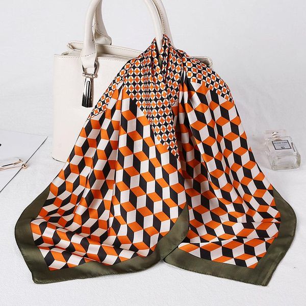 scarves printed square silk scarf women hijab scarfs headband satin neck hair head kerchief 70*70cm bandana, Blue;gray
scarves printed square silk scarf women hijab scarfs headband satin neck hair head kerchief 70*70cm bandana, Blue;gray