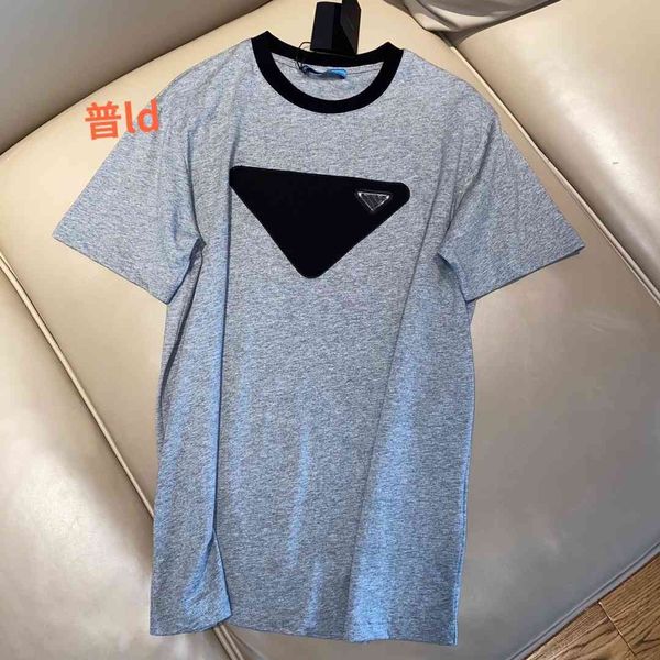 luxury design p family summer metal triangle letter chest pocket short sleeve t-shirt fashion men's and women's top, White
luxury design p family summer metal triangle letter chest pocket short sleeve t-shirt fashion men's and women's top, White