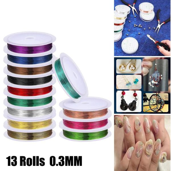 yarn 13rolls jewelry wire set beading tools bracelet making copper cord & diy, Black;white
yarn 13rolls jewelry wire set beading tools bracelet making copper cord & diy, Black;white