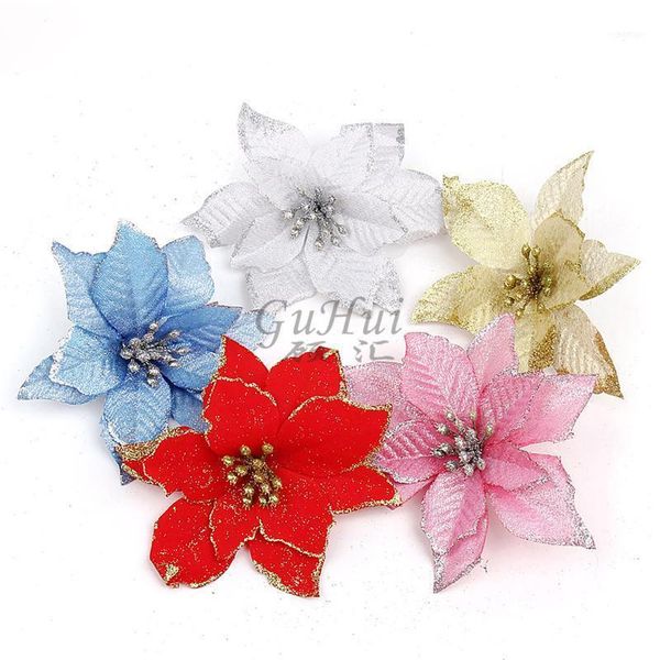 christmas decorations 10pcs 13cm artificial flower for tree ornament year wedding party country pub decoration gold red silver1
christmas decorations 10pcs 13cm artificial flower for tree ornament year wedding party country pub decoration gold red silver1
