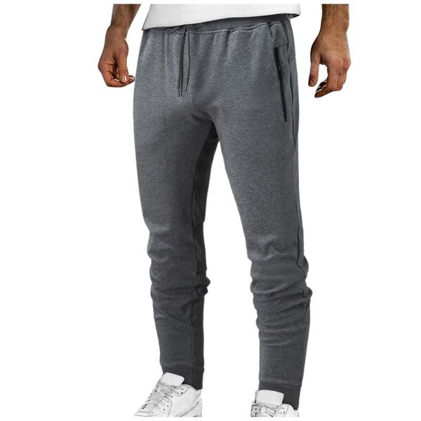 men's pants fitness joggers sports solid cotton casual zipper pocket mid-waist workout sweatpants drawstring, Black
men's pants fitness joggers sports solid cotton casual zipper pocket mid-waist workout sweatpants drawstring, Black