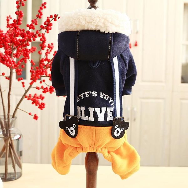 dog apparel clothes four-legged blue yellow colors plus thick cotton padded for small autumn and winter jumpsuit
dog apparel clothes four-legged blue yellow colors plus thick cotton padded for small autumn and winter jumpsuit