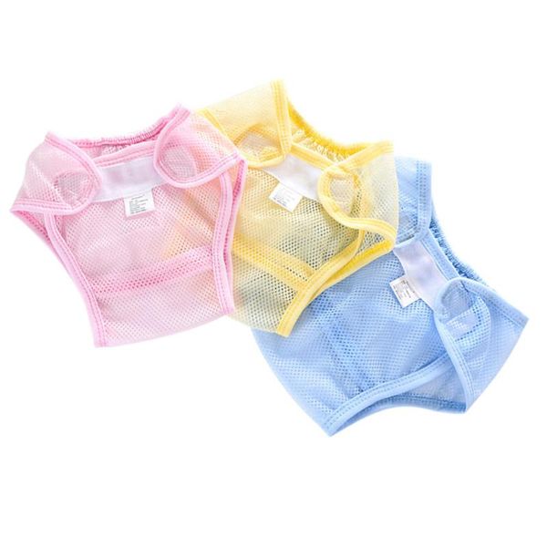 3pcs mesh cloth diaper cover washable holder breathable nappy pee practice pants training panties yellow blue (size diapers
3pcs mesh cloth diaper cover washable holder breathable nappy pee practice pants training panties yellow blue (size diapers