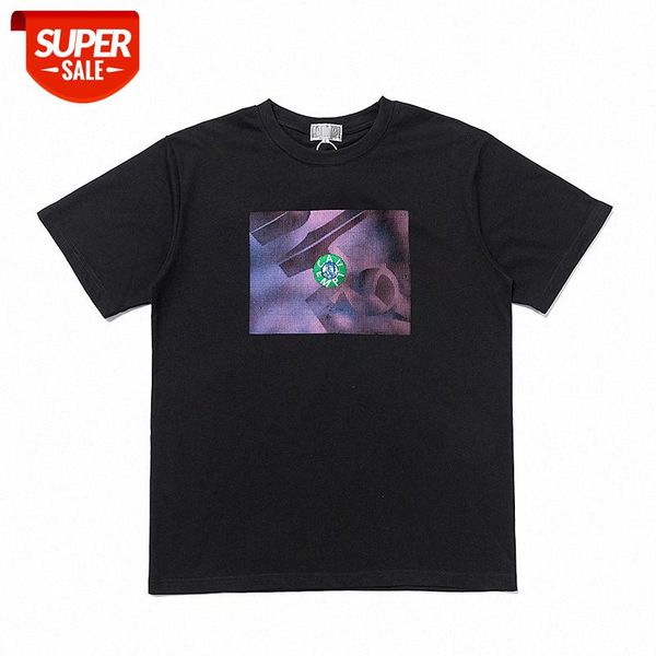 creative p album pattern round neck pullover short sleeve batch #cw55, White;black 
creative p album pattern round neck pullover short sleeve batch #cw55, White;black