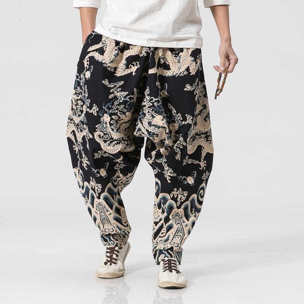 men's pants summer chinese style men dragon loose casual hip hop jogger harem streetwear sweatpants pencil y44r 460h, Black
men's pants summer chinese style men dragon loose casual hip hop jogger harem streetwear sweatpants pencil y44r 460h, Black