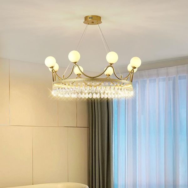 pendant lamps crown crystal chandelier bedroom lighting girlish internet celebrity creative modern and simple children 's nordic lamp i
pendant lamps crown crystal chandelier bedroom lighting girlish internet celebrity creative modern and simple children 's nordic lamp i