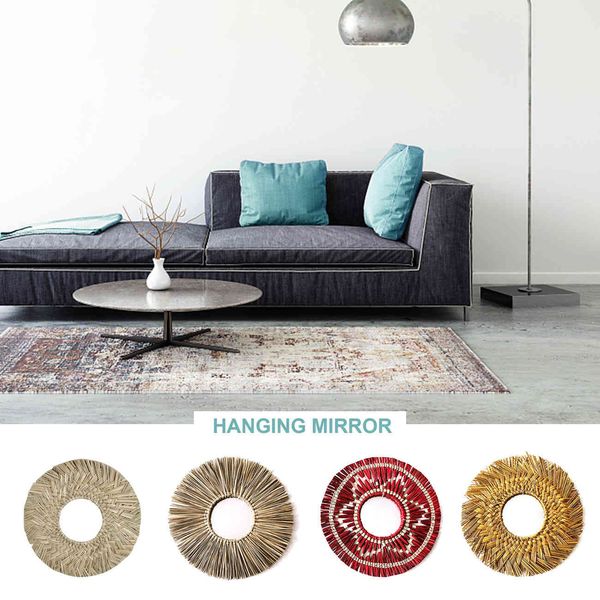 home straw plaited art living room ins style makeup decorative mirror wall hanging bedroom bathroom pgraphy prop
home straw plaited art living room ins style makeup decorative mirror wall hanging bedroom bathroom pgraphy prop