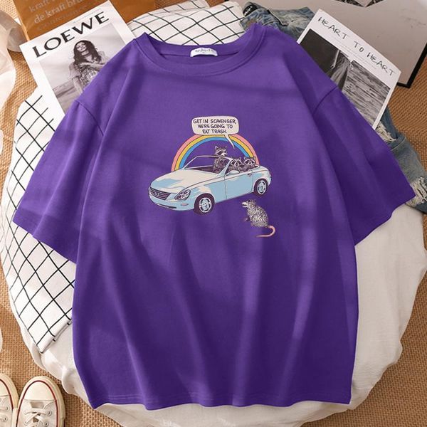 women's t-shirt get in scavenger we eat trash print oversized o-neck man t-shirts regular sleeve t shirts vintage cotton, White
women's t-shirt get in scavenger we eat trash print oversized o-neck man t-shirts regular sleeve t shirts vintage cotton, White
