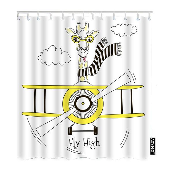 giraffe bathroom shower curtain cute animal giraffe pilot flying planes striped scarf cloud curtains home long polyester fabric
giraffe bathroom shower curtain cute animal giraffe pilot flying planes striped scarf cloud curtains home long polyester fabric