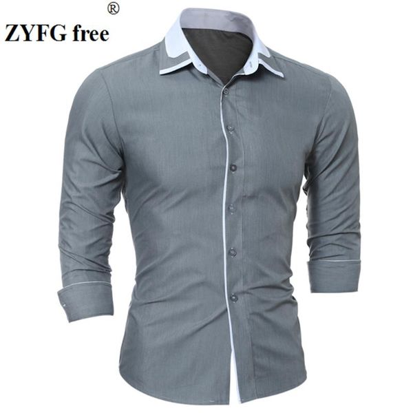 spring autumn solid color men's shirt long-sleeved turn-down collar casual shirts blouse youth male clothing, White;black
spring autumn solid color men's shirt long-sleeved turn-down collar casual shirts blouse youth male clothing, White;black