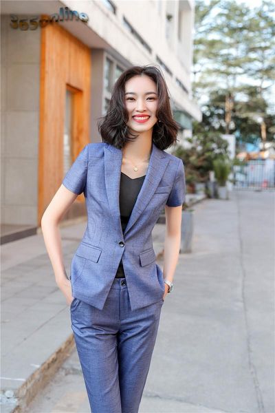 summer short sleeve formal business suits with pants and jackets coat for women professional blazers fabric women's &, White;black
summer short sleeve formal business suits with pants and jackets coat for women professional blazers fabric women's &, White;black