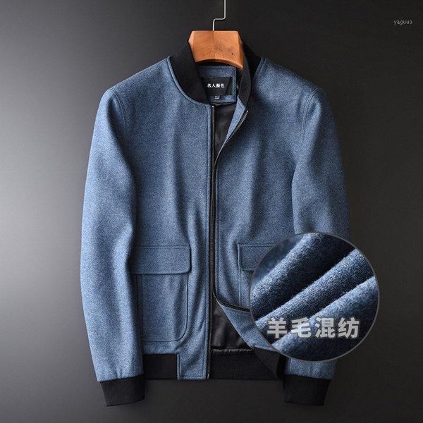 men's jackets wool fabric blended jacket slim fit youth autumn winter 2021 fashion leisure, Black;brown
men's jackets wool fabric blended jacket slim fit youth autumn winter 2021 fashion leisure, Black;brown