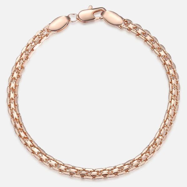 link, chain 3.5mm bracelet for women girls 585 rose gold bismark link woman party wedding jewelry gifts 17.2cm gb421, Black
link, chain 3.5mm bracelet for women girls 585 rose gold bismark link woman party wedding jewelry gifts 17.2cm gb421, Black