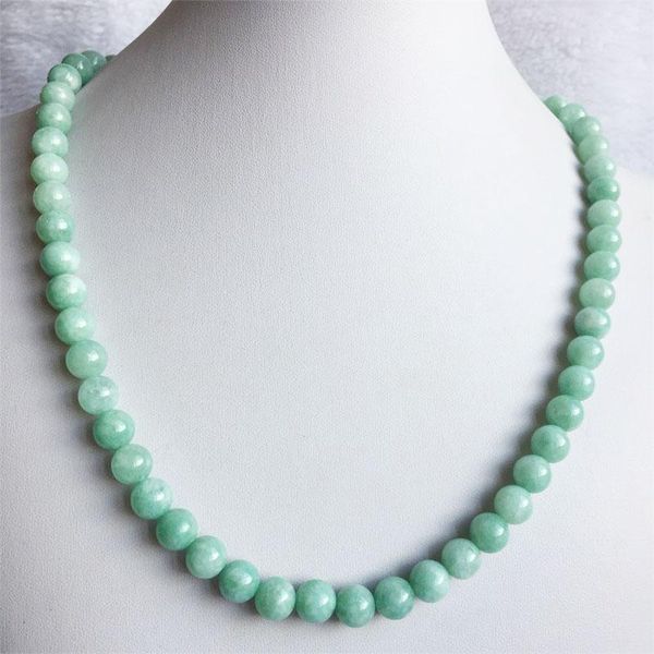 chains 6/8/10mm green myanmar jade necklace vintage natural stone burma jewelry noble elegant exquisite beaded chain choker collier, Silver
chains 6/8/10mm green myanmar jade necklace vintage natural stone burma jewelry noble elegant exquisite beaded chain choker collier, Silver